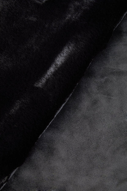 Nomad Lamina Black Faux Fur Throw