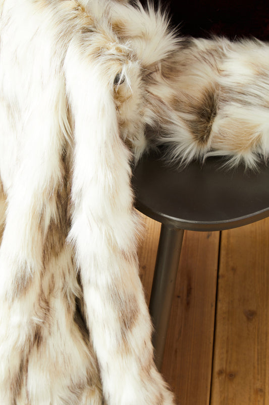 Nomad Lamina Natural Fur Throw