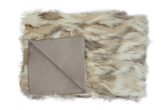 Nomad Lamina Natural Fur Throw