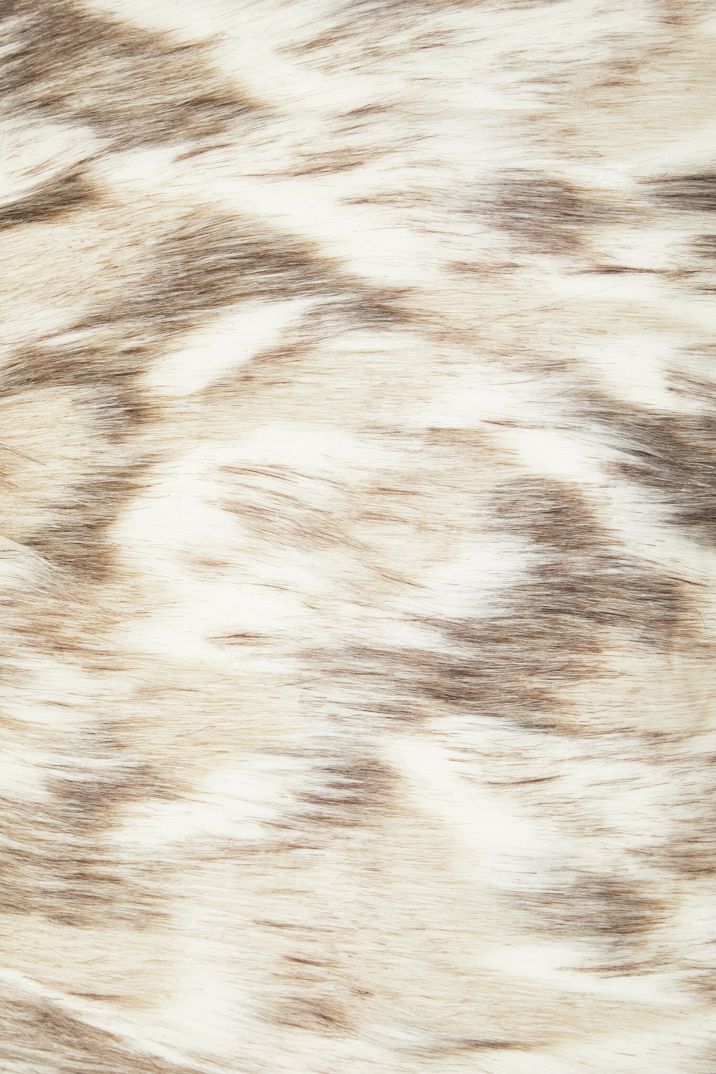 The Luxe Natural Faux Fur Square Cushion