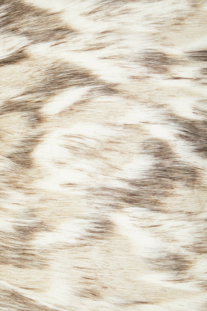 The Luxe Natural Faux Fur Square Cushion