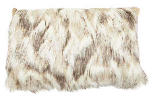 Nomad Lamina Natural Rectangular Fur Cushion