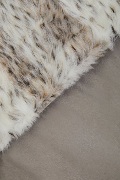 Nomad Lamina Animal Print Fur Throw