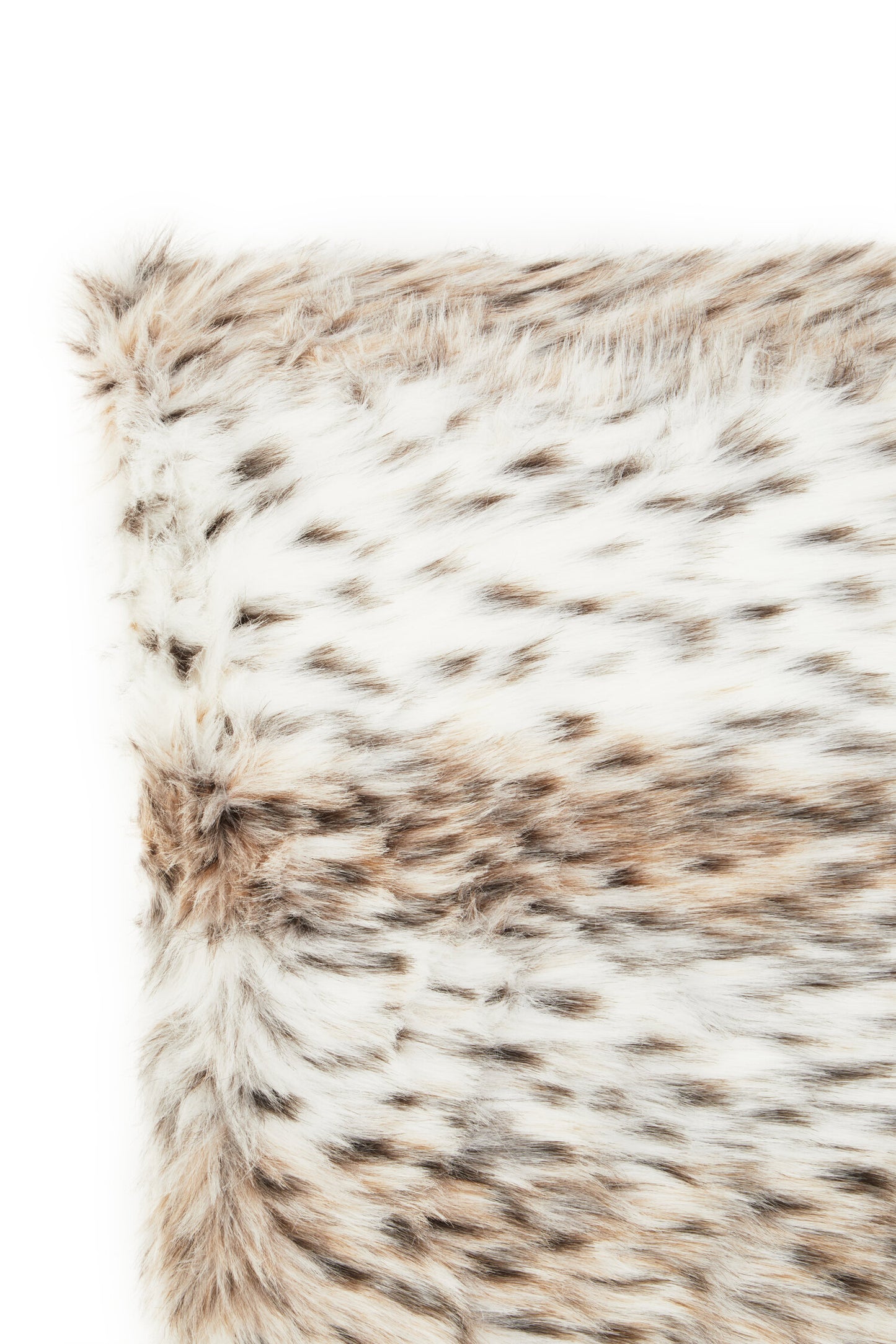 The Luxe Animal Print Faux Fur Square Cushion