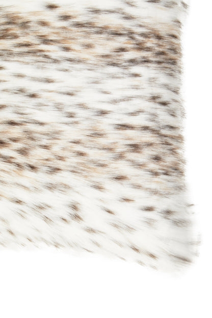 The Luxe Animal Print Faux Fur Square Cushion