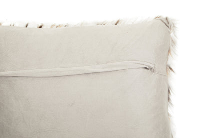 The Luxe Animal Print Faux Fur Square Cushion