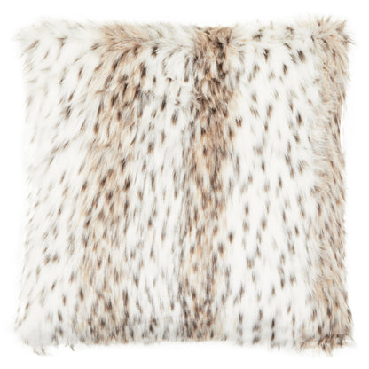 The Luxe Animal Print Faux Fur Square Cushion | Bali & Blue