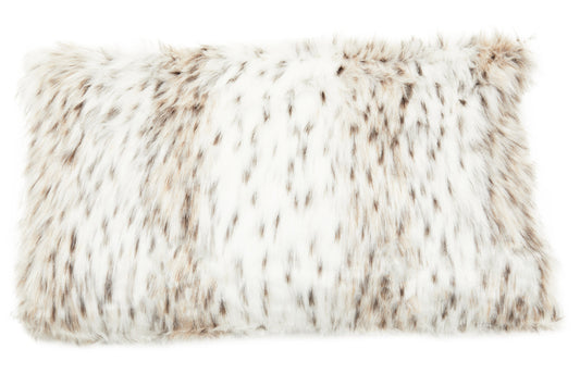 Nomad Lamina Animal Print Rectangular Fur Cushion