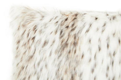 Nomad Lamina Animal Print Rectangular Fur Cushion