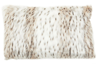 Nomad Lamina Animal Print Rectangular Fur Cushion