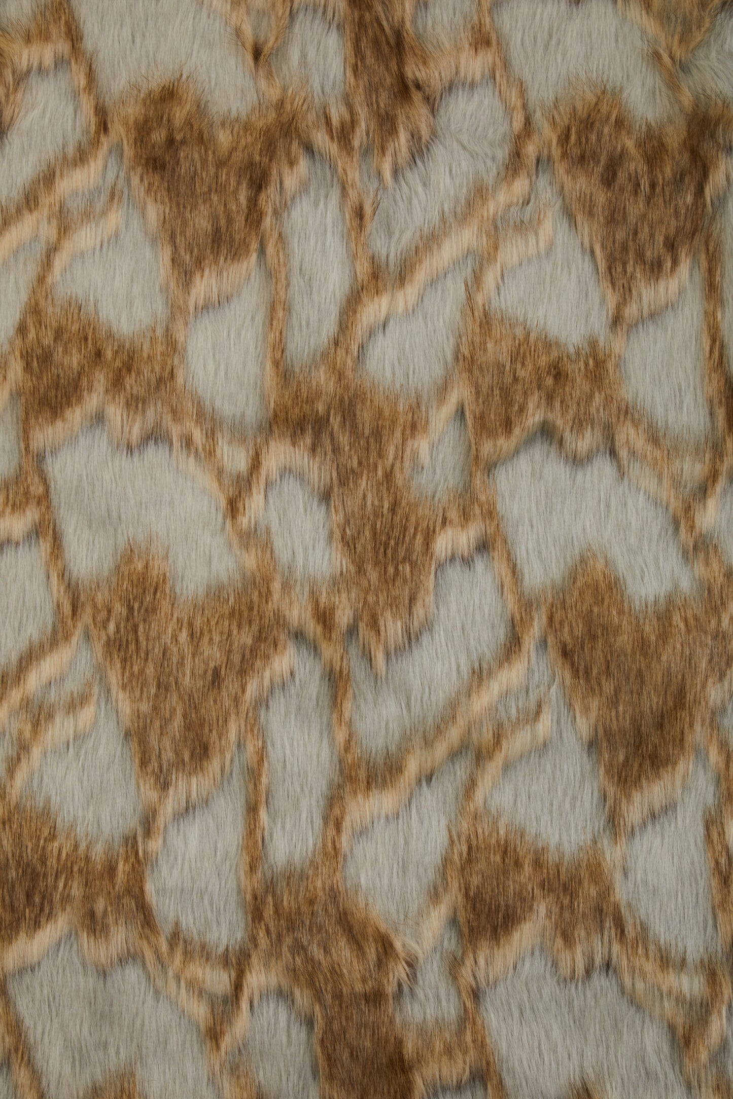 Nomad Lamina Grey and Natural Fur Throw