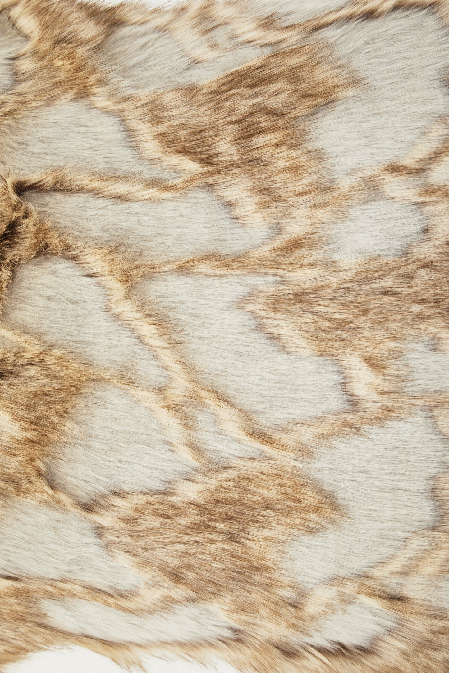The Luxe Grey Natural Faux Fur Square Cushion