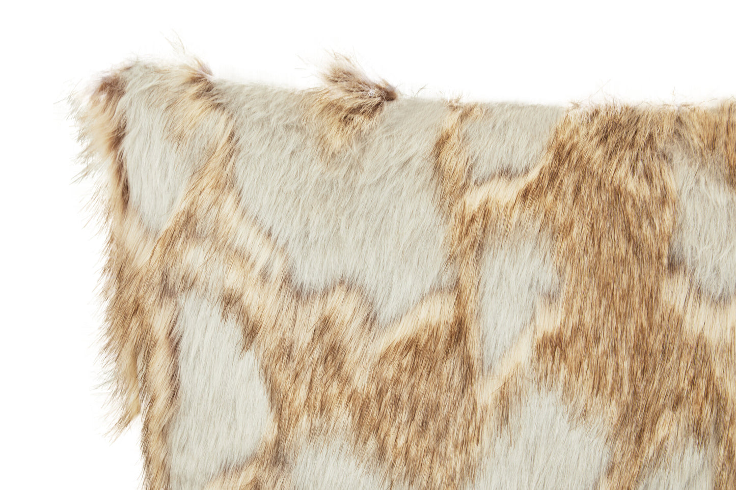 Nomad Lamina Grey and Natural Fur Cushion