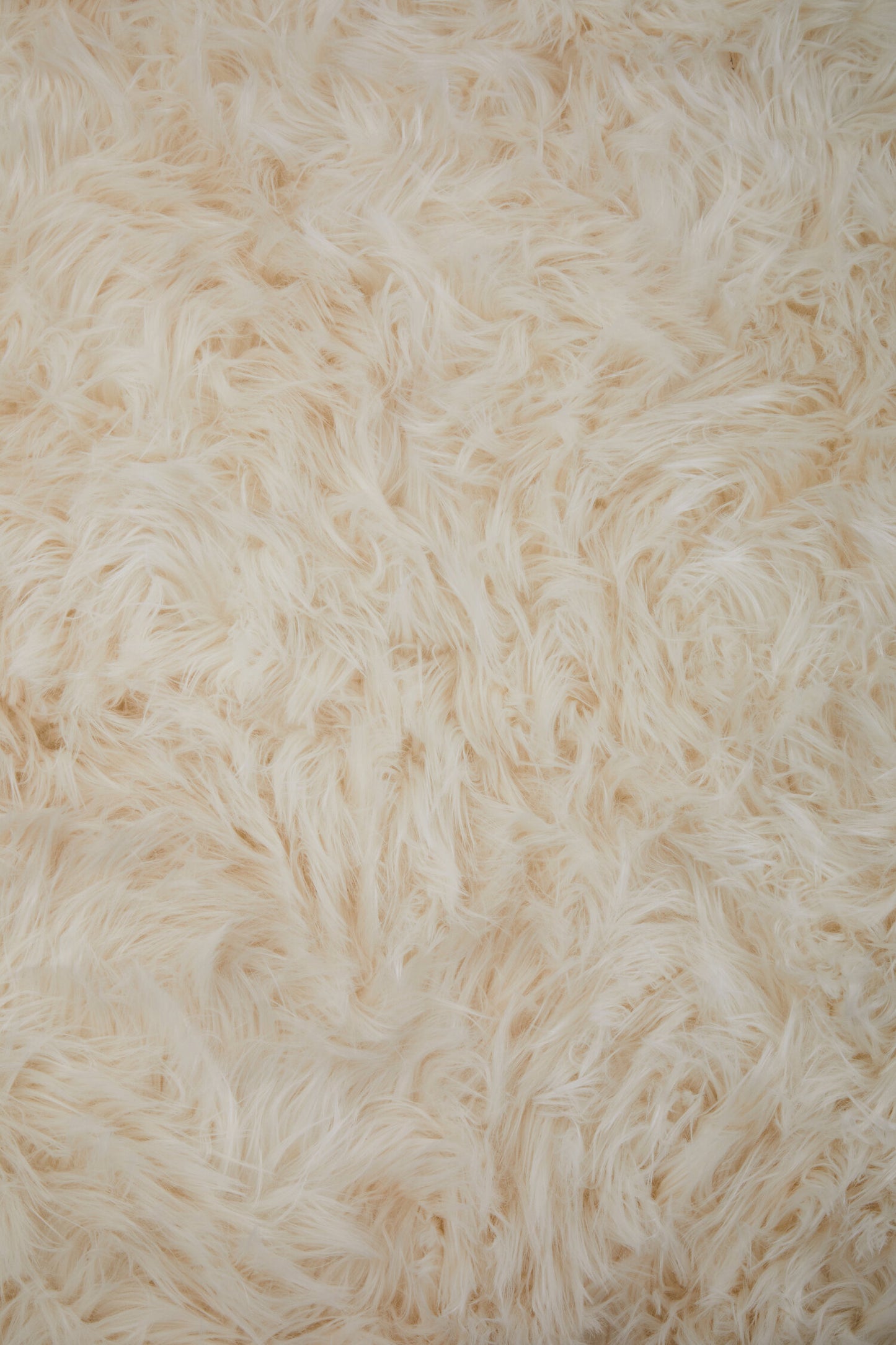 Nomad Lamina Cream Faux Fur Throw