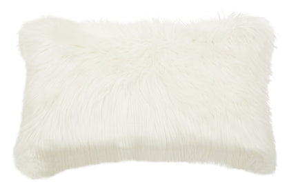 Nomad Lamina Cream Fur Cushion