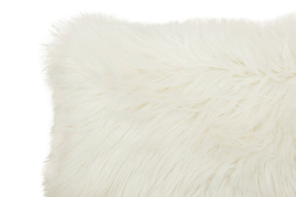 Nomad Lamina Cream Fur Cushion