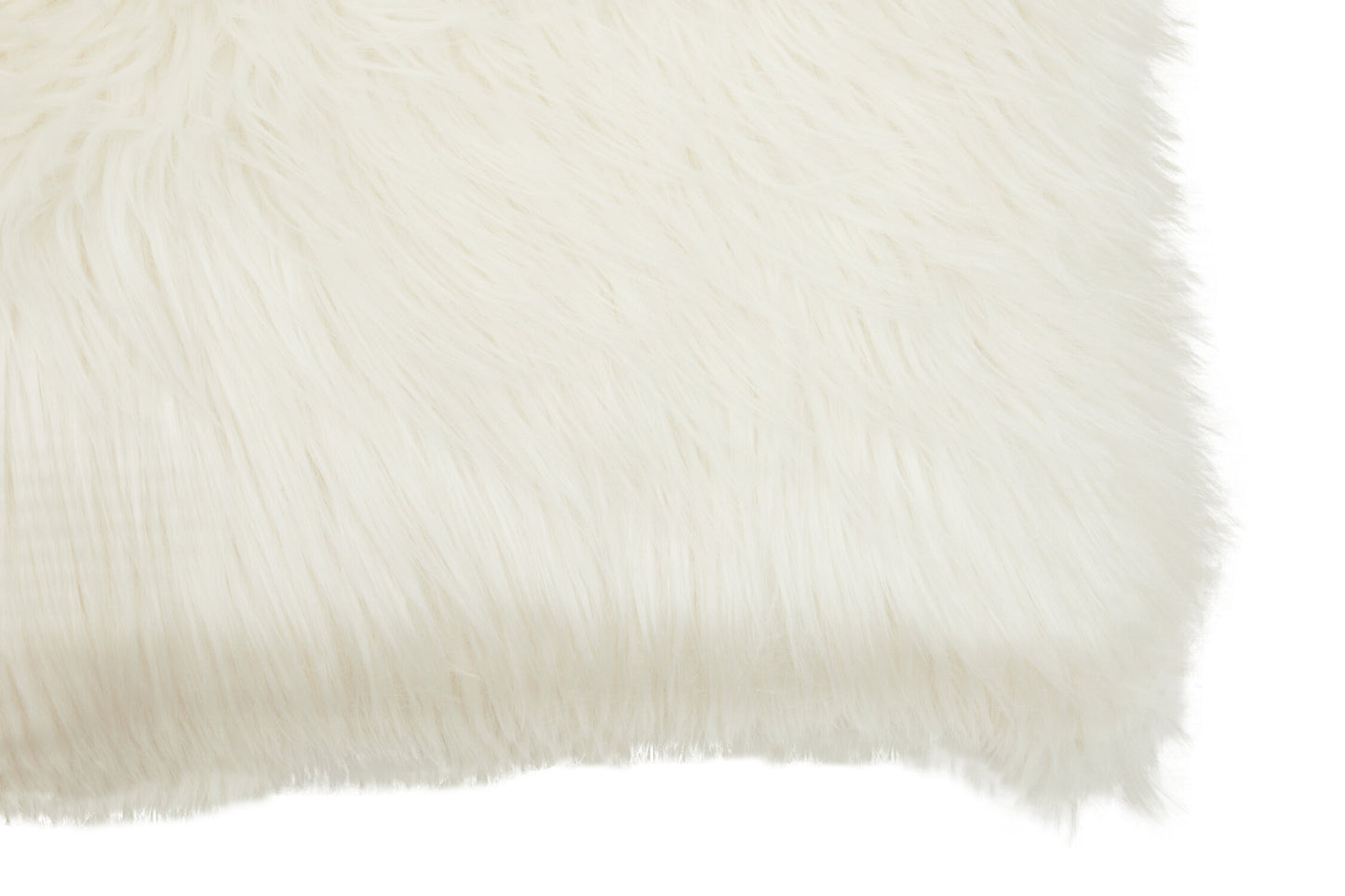 Nomad Lamina Cream Fur Cushion