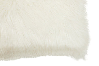 Nomad Lamina Cream Fur Cushion