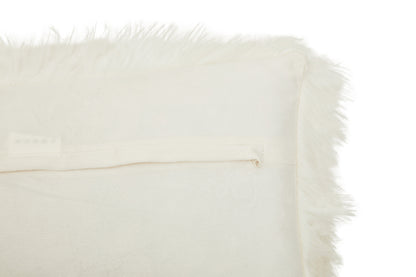 Nomad Lamina Cream Fur Cushion