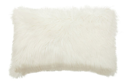 Nomad Lamina Cream Fur Cushion