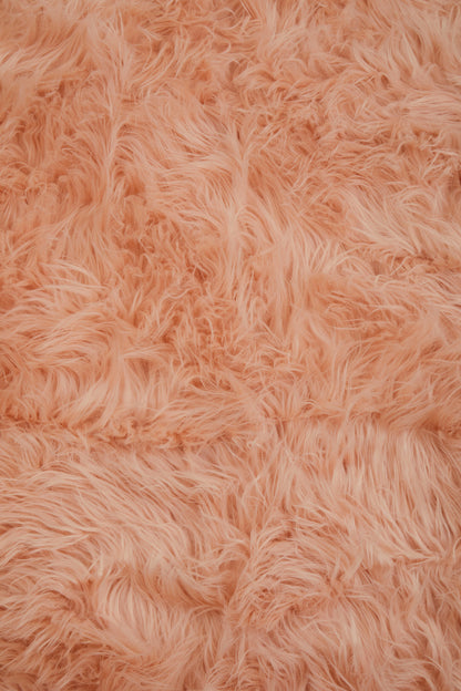 Nomad Lamina Pink Faux Fur Throw