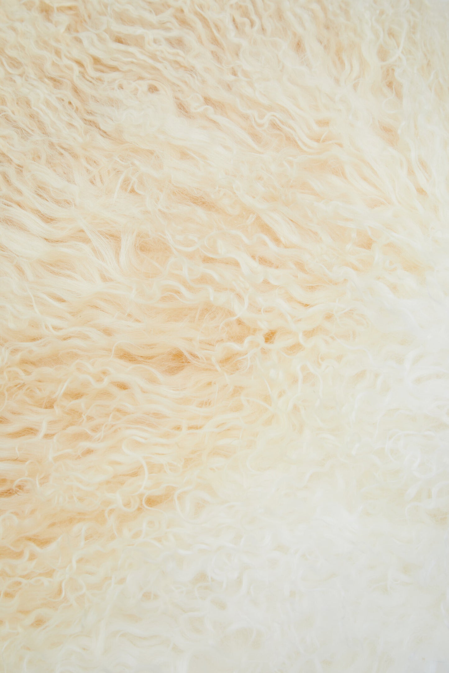 The Luxe Natural Ombre Real Mongolian Fur Cushion