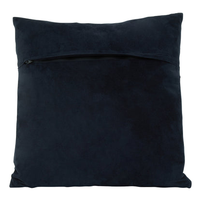 Africana Black White Hair On Leather Cushion | Bali & Blue