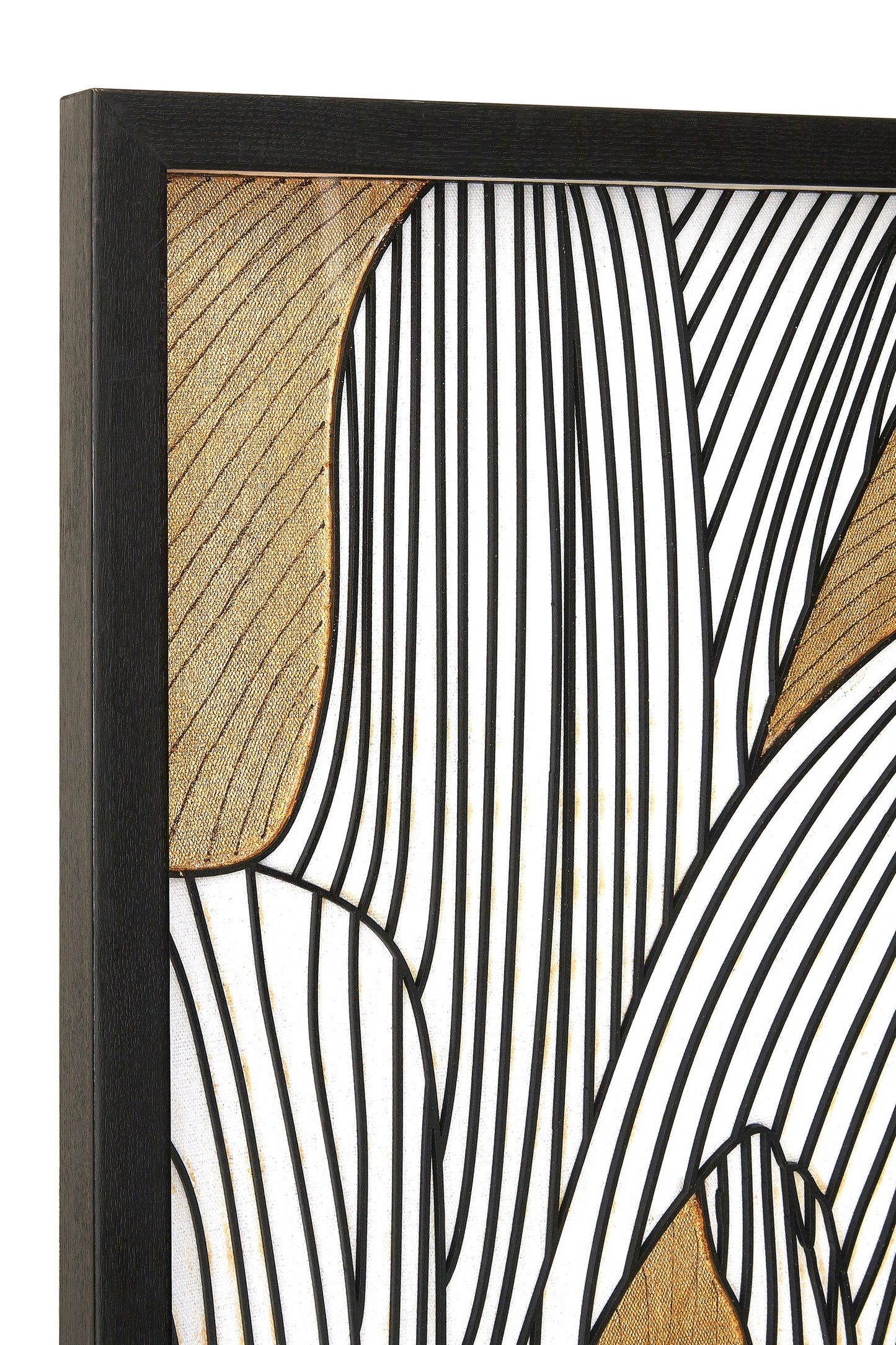 Artistic Bloom Black Gold Botanical Framed Wall Art