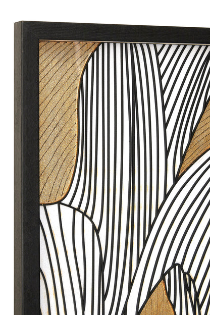 Artistic Bloom Black Gold Botanical Framed Wall Art