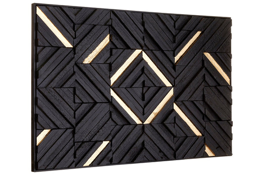 Africana Black Wood Carving Wall Art