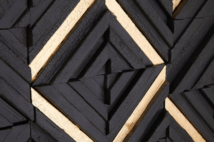 Africana Black Wood Carving Wall Art