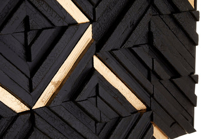 Africana Black Wood Carving Wall Art