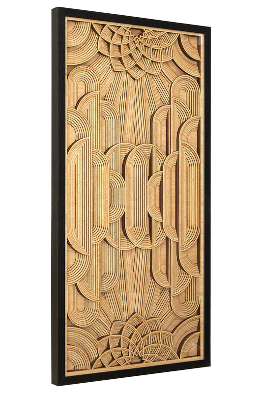 Africana Deco Wood Carving Wall Art