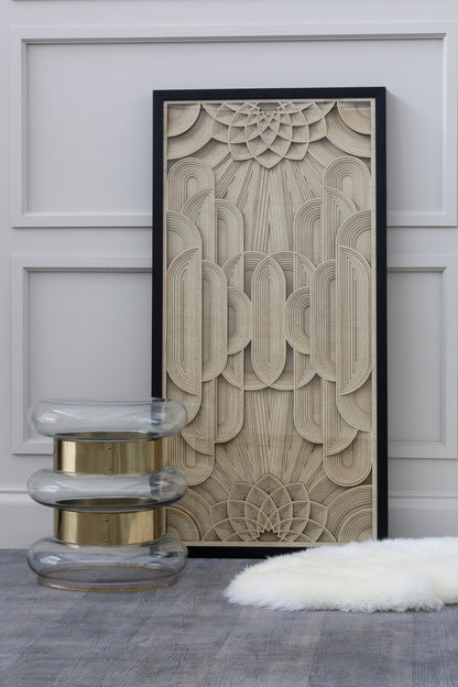 Africana Deco Wood Carving Wall Art