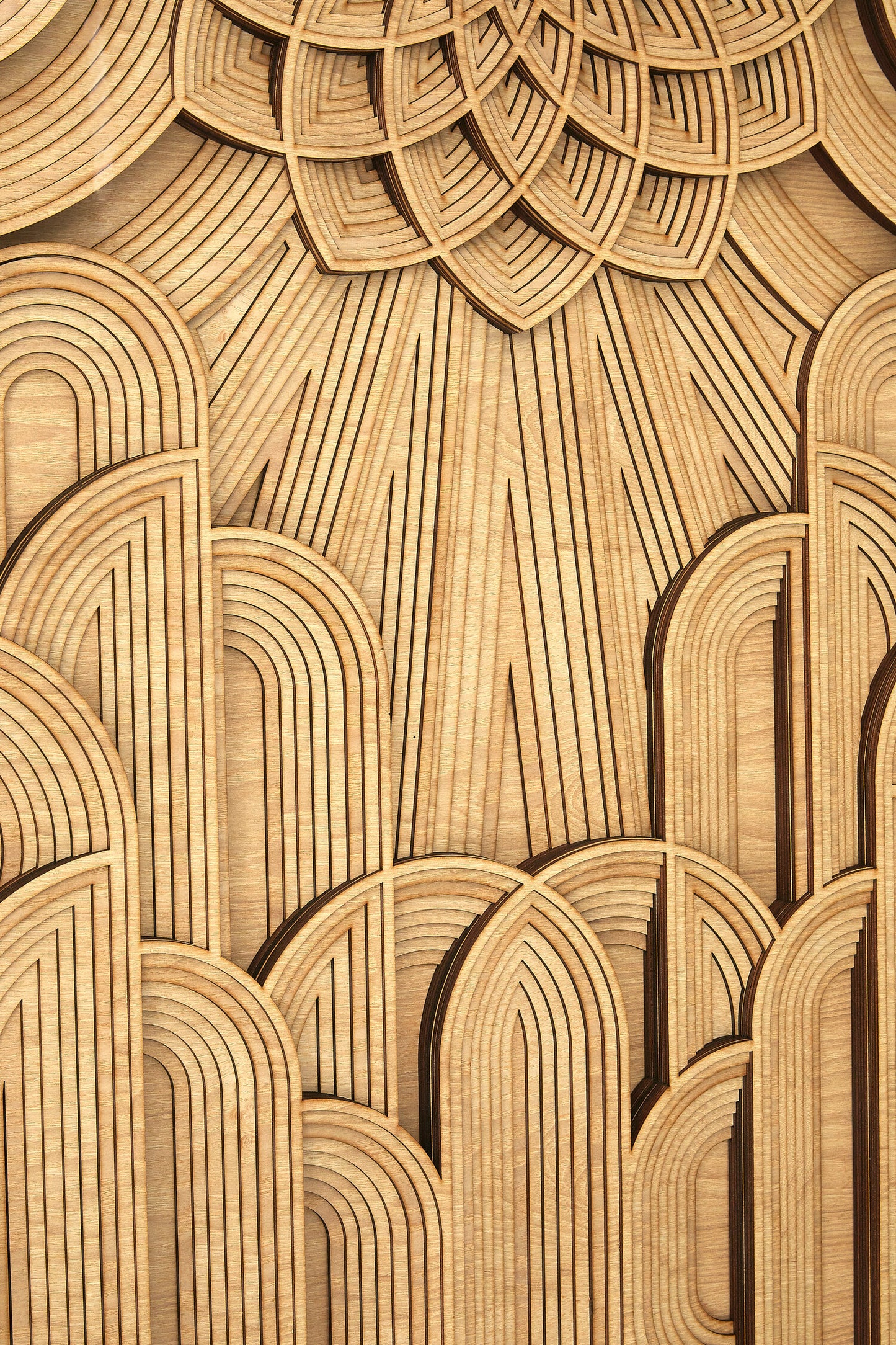 Africana Deco Wood Carving Wall Art