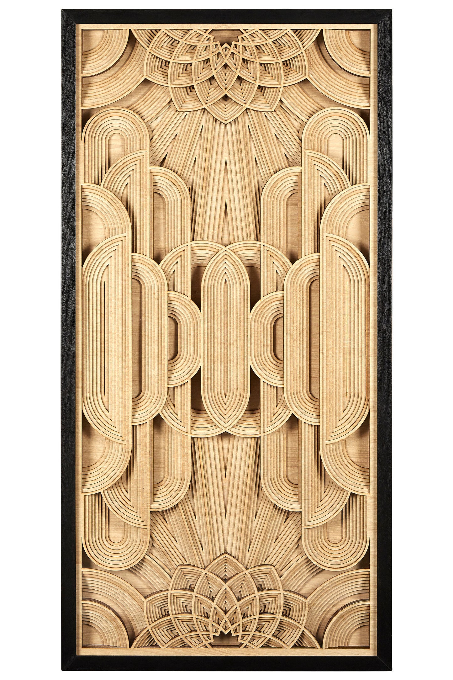Africana Deco Wood Carving Wall Art