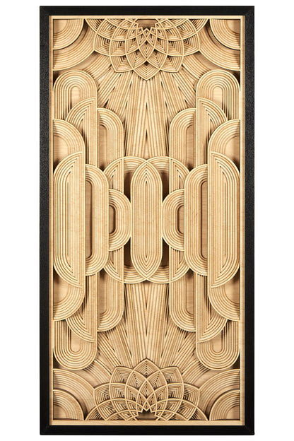 Africana Deco Wood Carving Wall Art