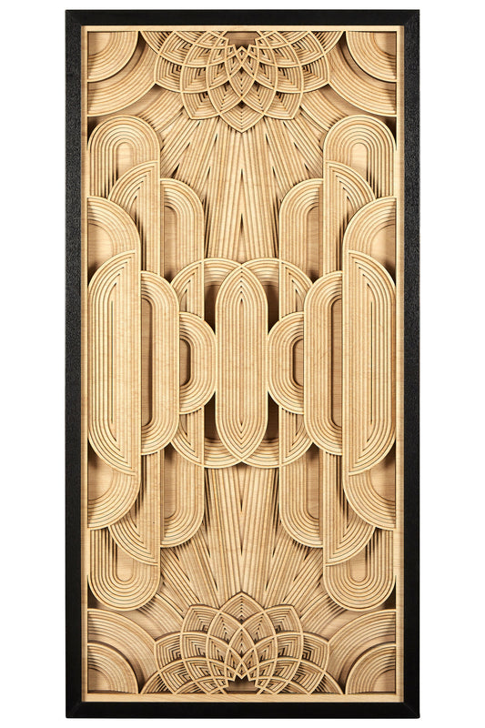 Africana Deco Wood Carving Wall Art