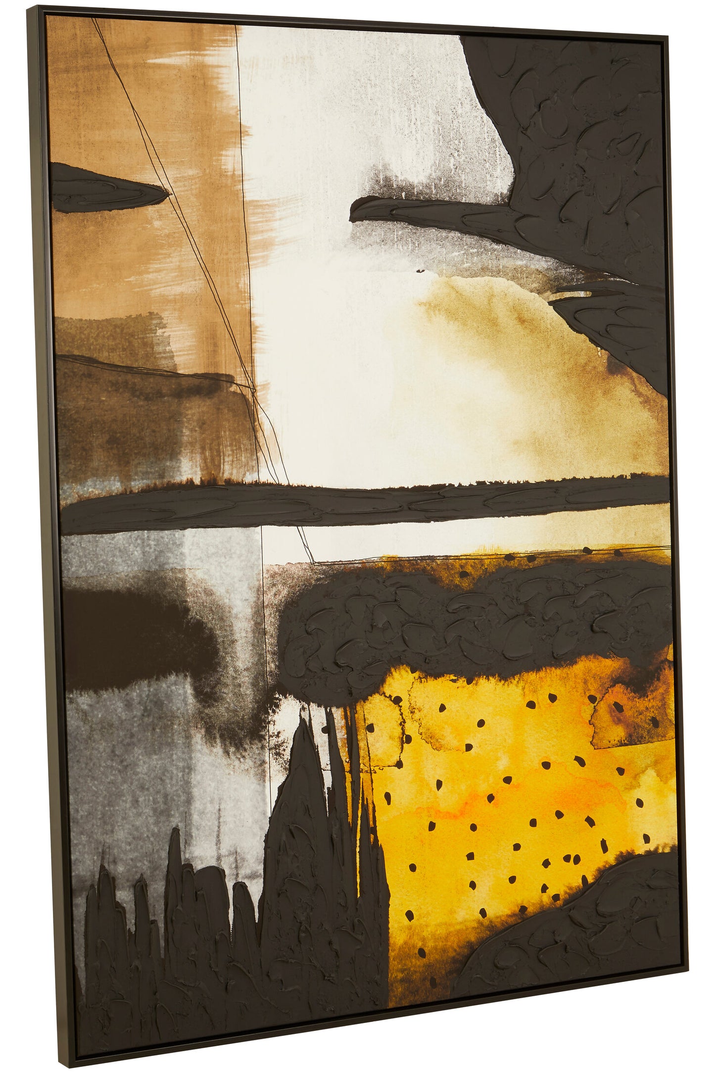 Galleria Black Ochre Framed Wall Art | Bali & Blue