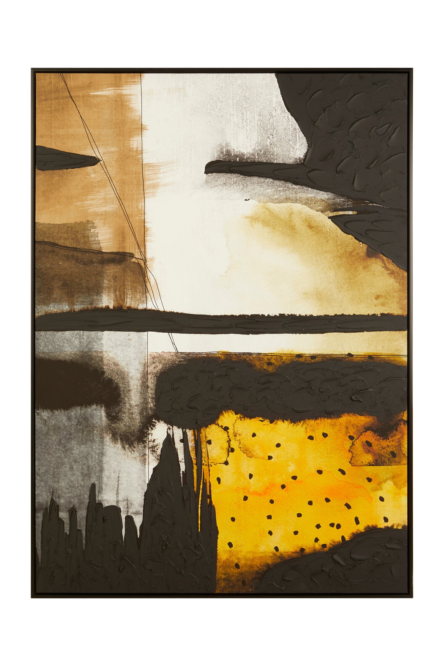 Galleria Black Ochre Framed Wall Art | Bali & Blue