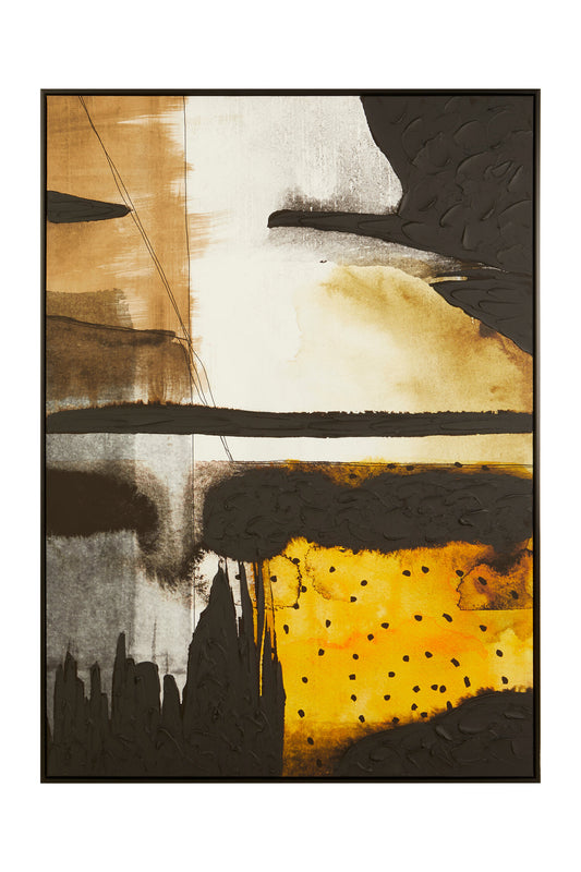 Galleria Black Ochre Framed Wall Art | Bali & Blue
