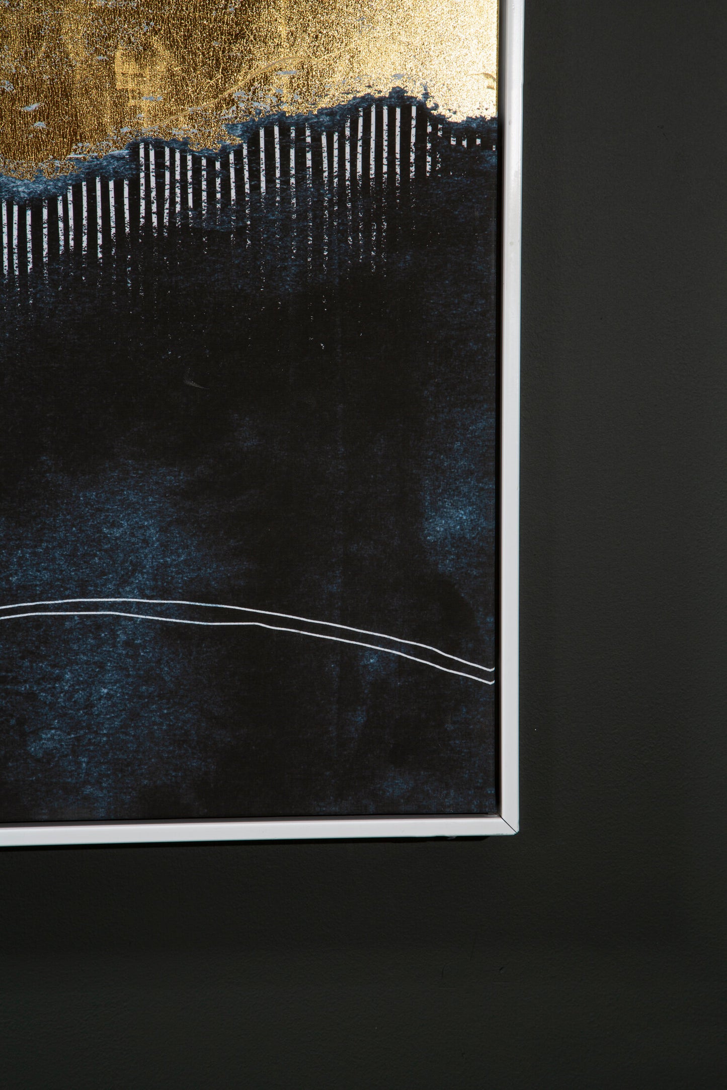 Galleria Blue Gold Abstract Wall Art
