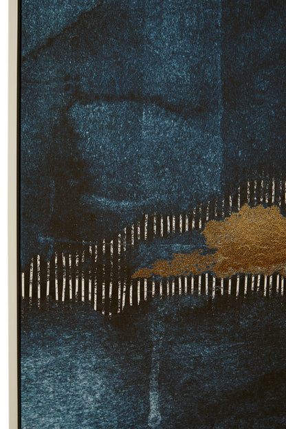 Galleria Blue Gold Abstract Wall Art