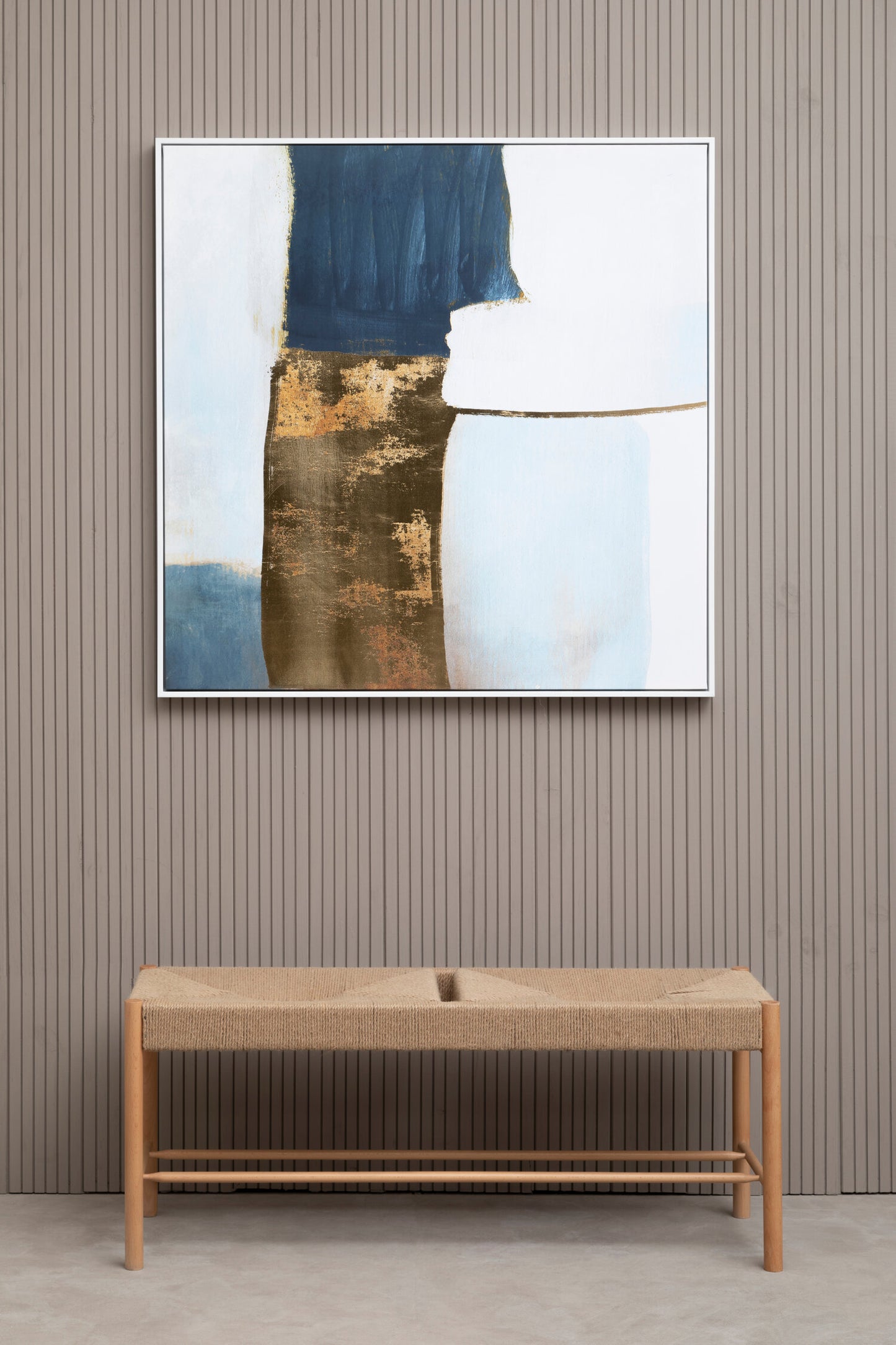 Galleria Blue and Gold Foil Wall Art