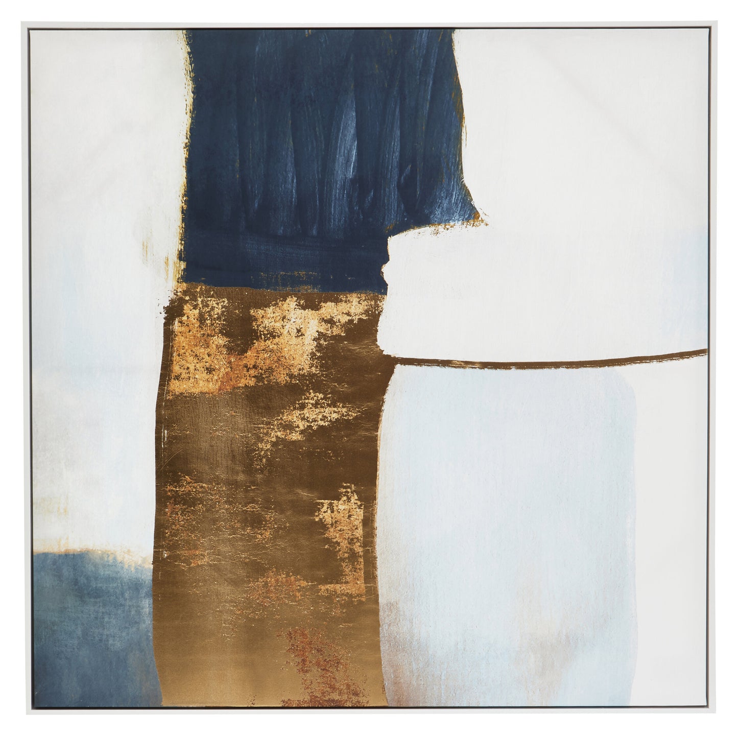Galleria Blue and Gold Foil Wall Art