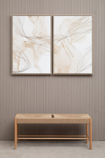 Galleria Set of Two Natural Abstract Wall Art