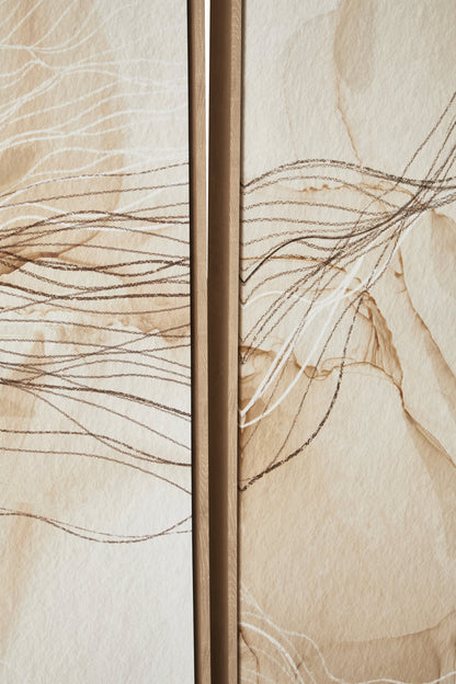 Galleria Set of Two Natural Abstract Wall Art