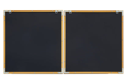 Midas Blue Gold Abstract Wall Art Set of 2 | Bali & Blue