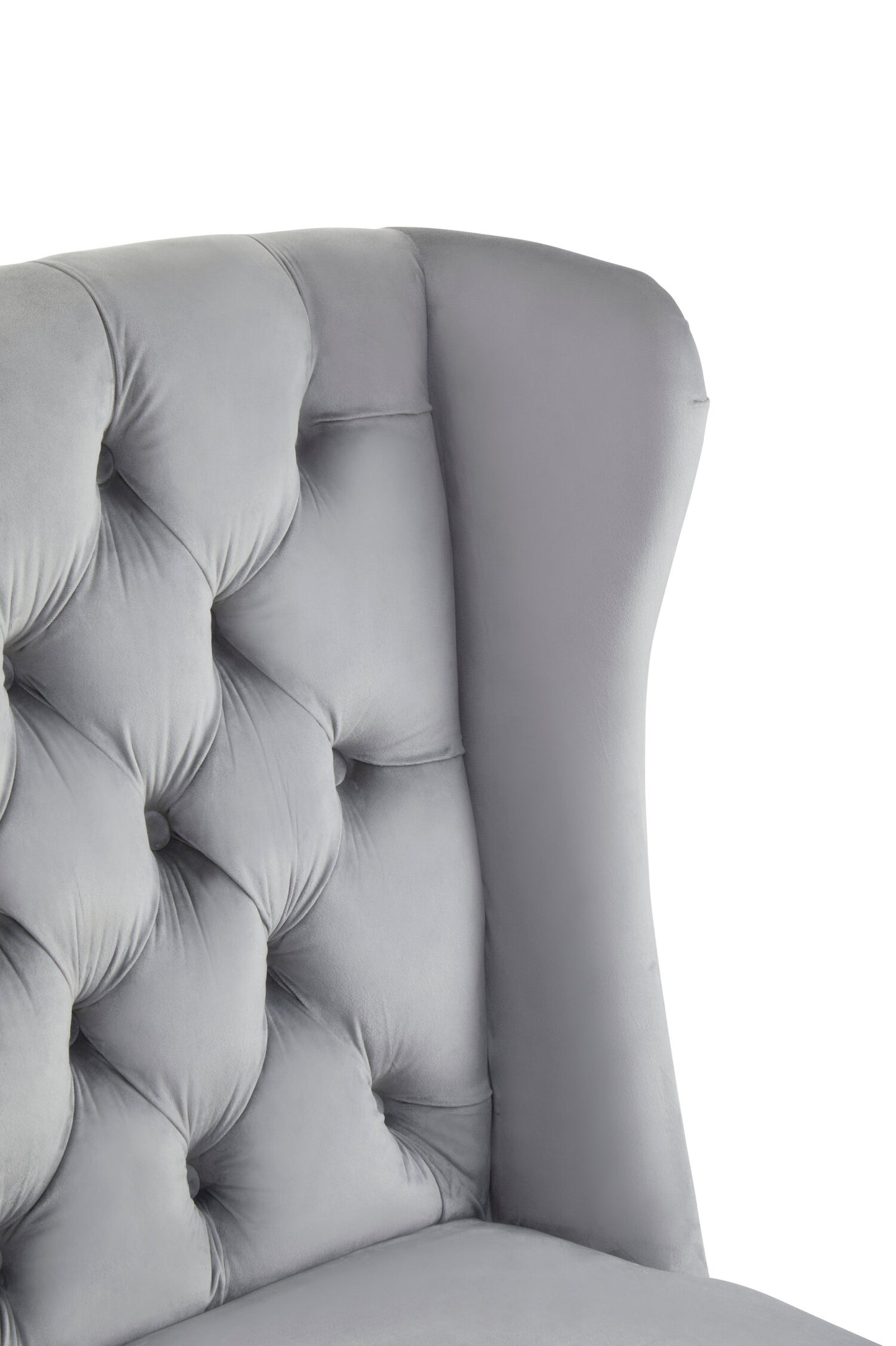 Davenport Luxe Grey Velvet Dining Chair