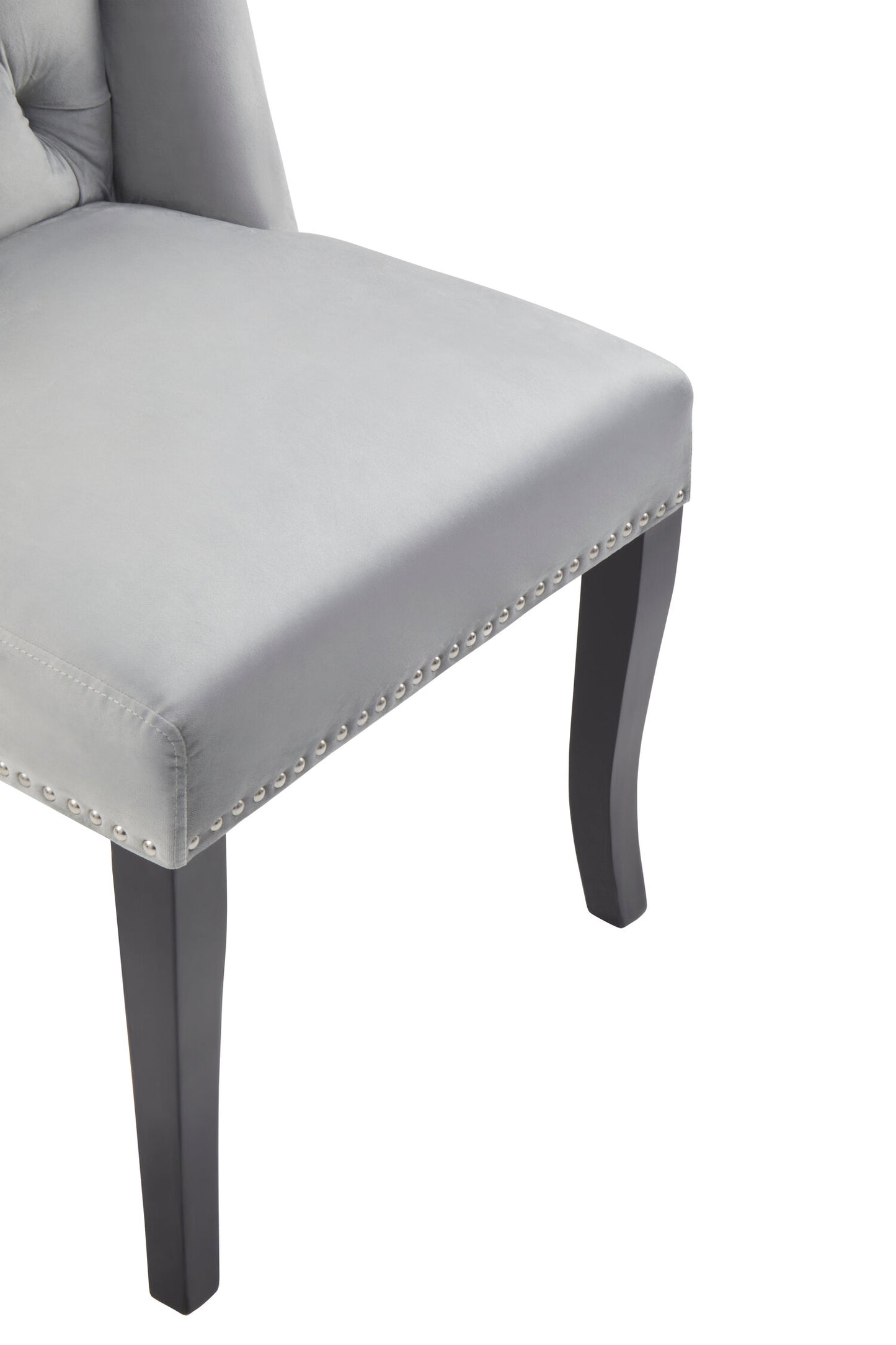 Davenport Luxe Grey Velvet Dining Chair